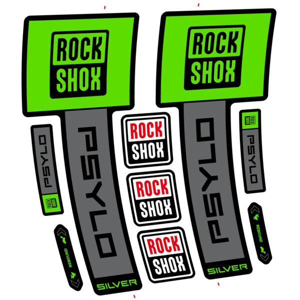 RockShox Psylo Silver 2025 Pegatinas en vinilo adhesivo Horquilla (24)