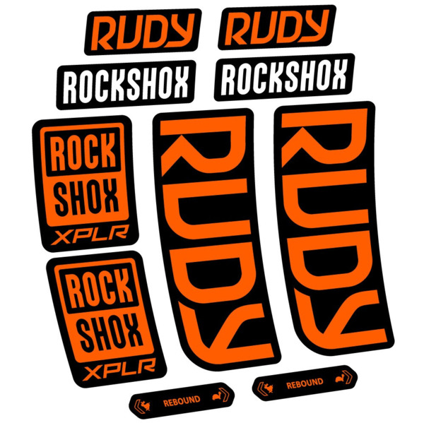 RockShox Rudy 2023-2024 Pegatinas en vinilo adhesivo Horquilla (1)