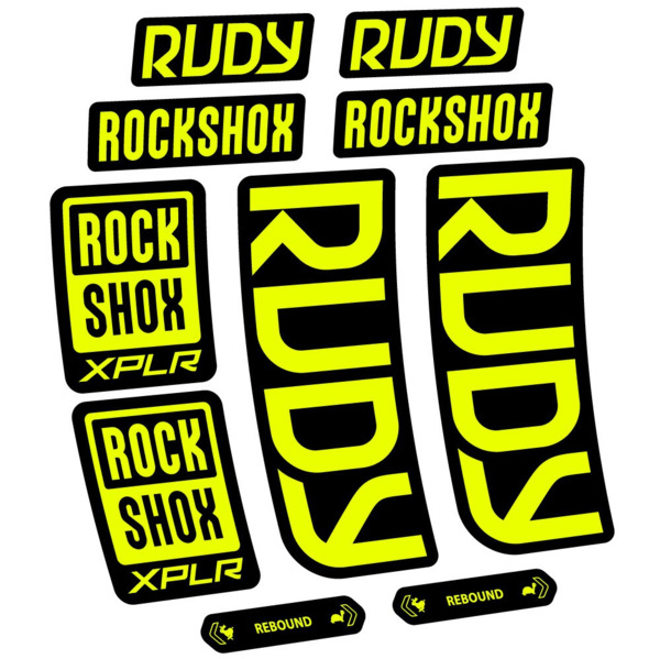 RockShox Rudy 2023-2024 Pegatinas en vinilo adhesivo Horquilla (2)