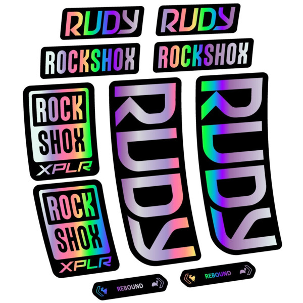 RockShox Rudy 2023-2024 Pegatinas en vinilo adhesivo Horquilla (8)