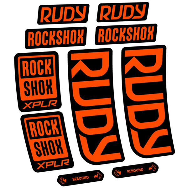 RockShox Rudy 2023-2024 Pegatinas en vinilo adhesivo Horquilla (10)