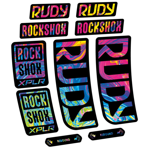 RockShox Rudy 2023-2024 Pegatinas en vinilo adhesivo Horquilla (17)