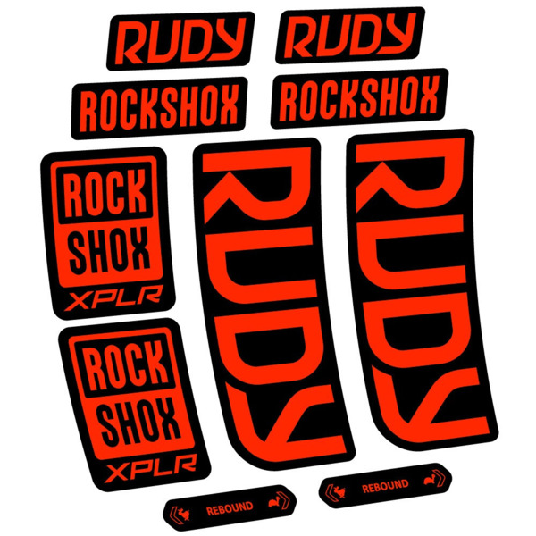 RockShox Rudy 2023-2024 Pegatinas en vinilo adhesivo Horquilla (18)