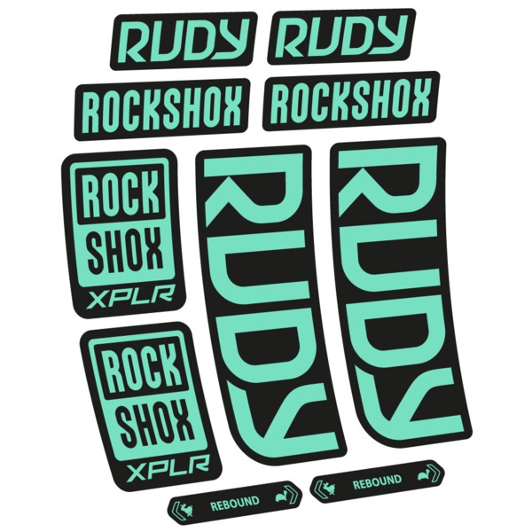 RockShox Rudy 2023 Pegatinas en vinilo adhesivo Horquilla (9)