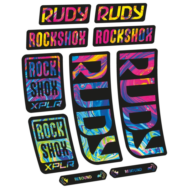 RockShox Rudy 2023 Pegatinas en vinilo adhesivo Horquilla (17)