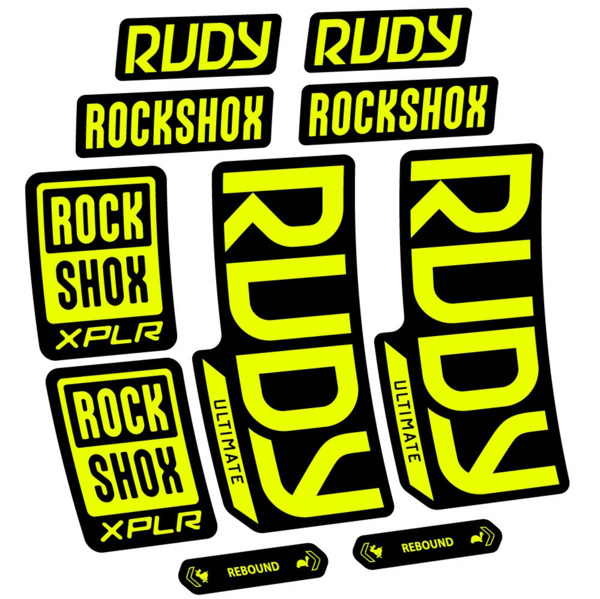 RockShox Rudy Ultimate Pegatinas en vinilo adhesivo Horquilla (2)