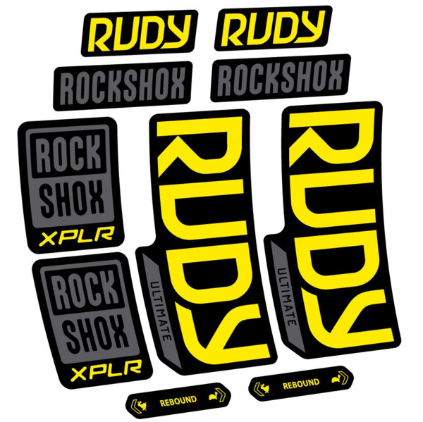 RockShox Rudy Ultimate Pegatinas en vinilo adhesivo Horquilla (3)