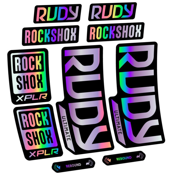 RockShox Rudy Ultimate Pegatinas en vinilo adhesivo Horquilla (8)