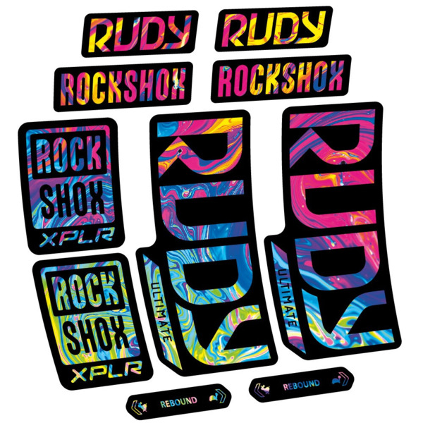 RockShox Rudy Ultimate Pegatinas en vinilo adhesivo Horquilla (17)
