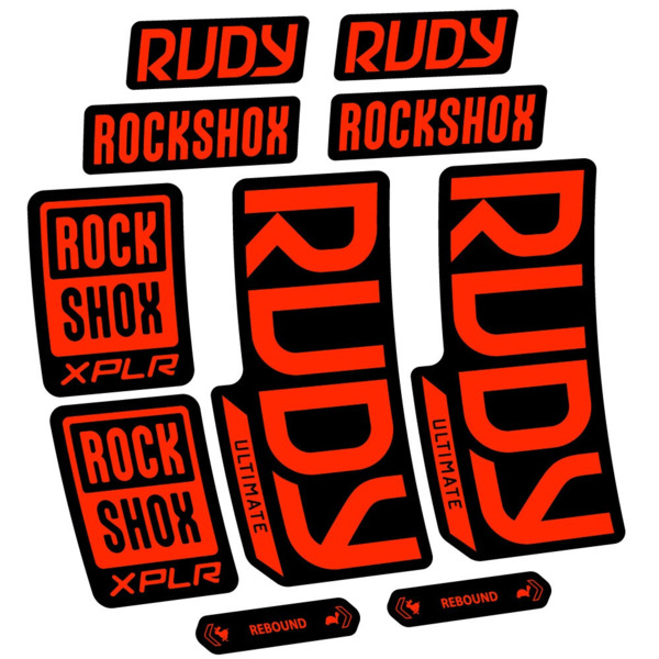 RockShox Rudy Ultimate Pegatinas en vinilo adhesivo Horquilla (18)