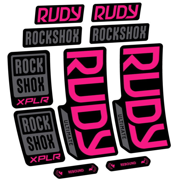 RockShox Rudy Ultimate Pegatinas en vinilo adhesivo Horquilla (21)