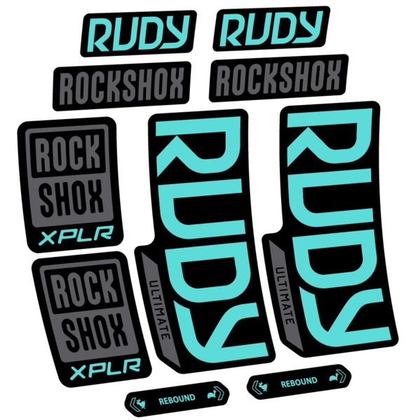 RockShox Rudy Ultimate Pegatinas en vinilo adhesivo Horquilla (22)