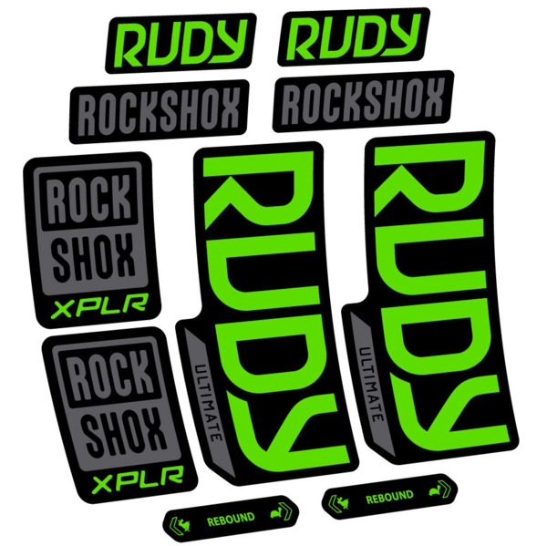 RockShox Rudy Ultimate Pegatinas en vinilo adhesivo Horquilla (24)