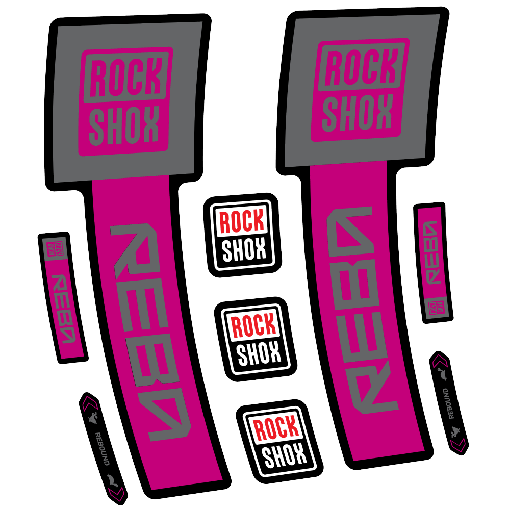 Rock Shox Reba Base Pegatinas en vinilo adhesivo Horquilla