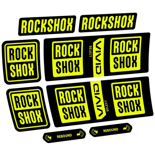 RockShox Vivid Coil Select Pegatinas en vinilo adhesivo Amortiguador (2)