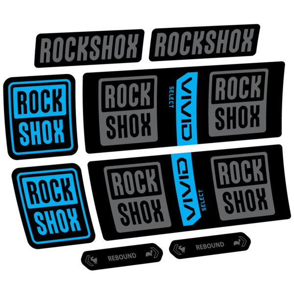 RockShox Vivid Coil Select Pegatinas en vinilo adhesivo Amortiguador (4)