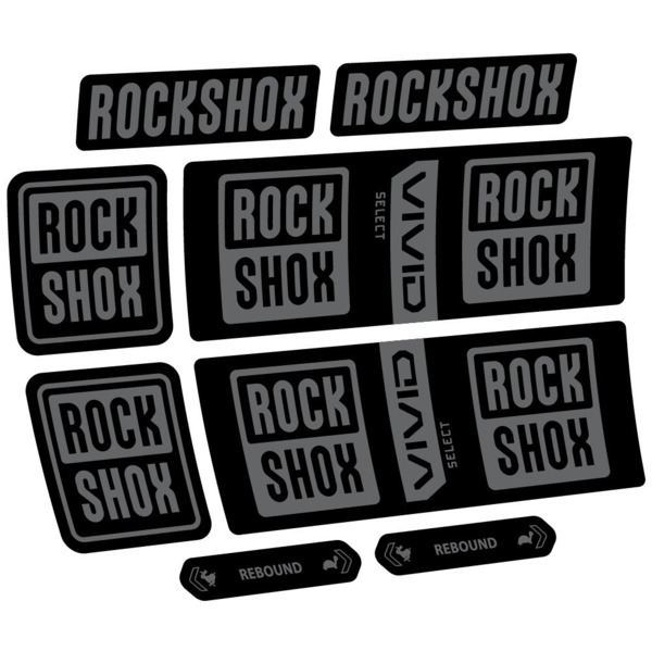 RockShox Vivid Coil Select Pegatinas en vinilo adhesivo Amortiguador (7)