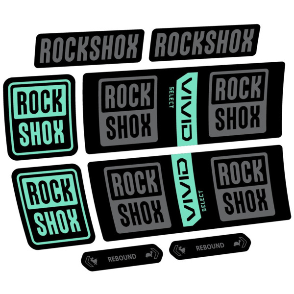 RockShox Vivid Coil Select Pegatinas en vinilo adhesivo Amortiguador (9)