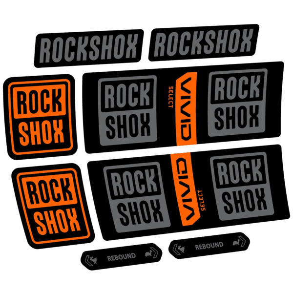 RockShox Vivid Coil Select Pegatinas en vinilo adhesivo Amortiguador (11)