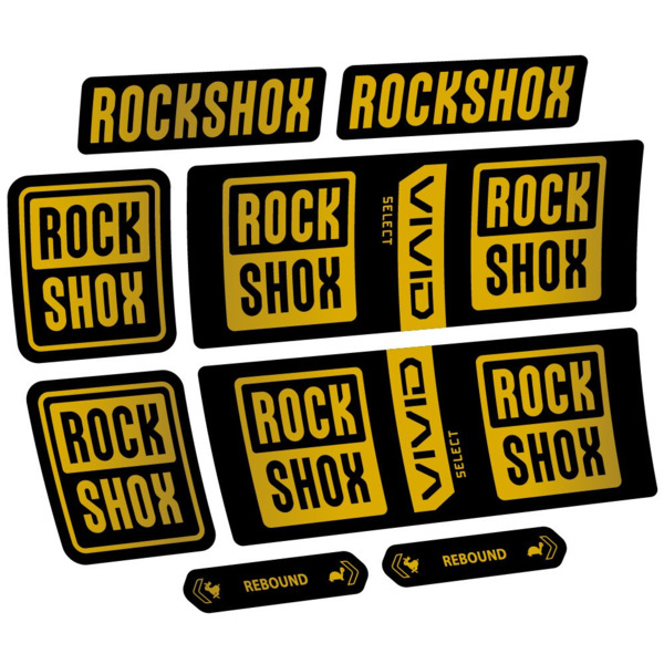 RockShox Vivid Coil Select Pegatinas en vinilo adhesivo Amortiguador (13)
