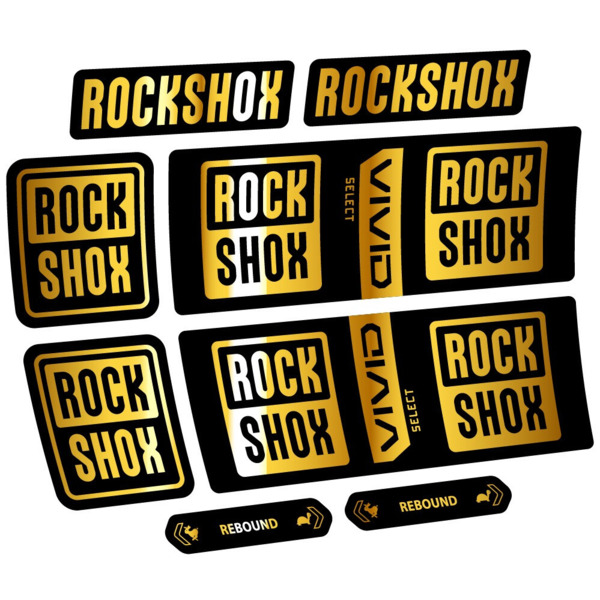 RockShox Vivid Coil Select Pegatinas en vinilo adhesivo Amortiguador (14)