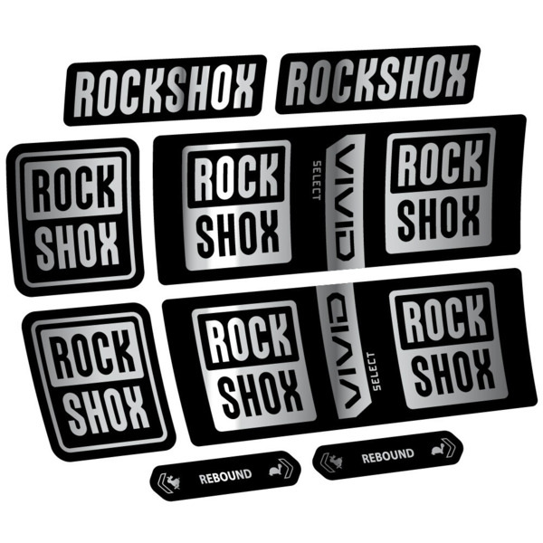 RockShox Vivid Coil Select Pegatinas en vinilo adhesivo Amortiguador (16)