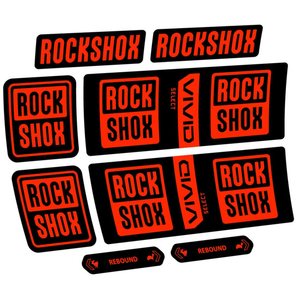RockShox Vivid Coil Select Pegatinas en vinilo adhesivo Amortiguador (18)