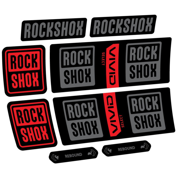 RockShox Vivid Coil Select Pegatinas en vinilo adhesivo Amortiguador (19)