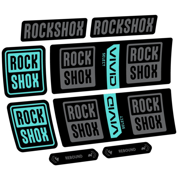 RockShox Vivid Coil Select Pegatinas en vinilo adhesivo Amortiguador (22)