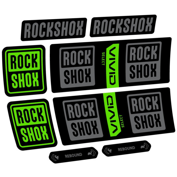 RockShox Vivid Coil Select Pegatinas en vinilo adhesivo Amortiguador (24)