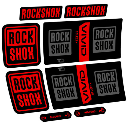 Pegatinas para Amortiguador RockShox Vivid Coil Select Plus en vinilo adhesivo stickers graphics calcas adesivi autocollants