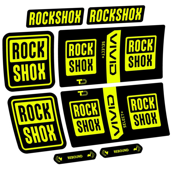 RockShox Vivid Coil Select Plus Pegatinas en vinilo adhesivo Amortiguador (2)