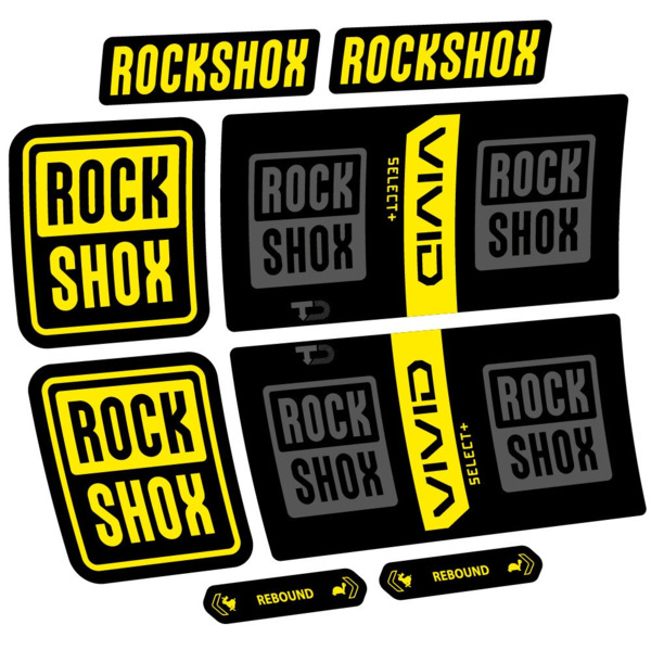 RockShox Vivid Coil Select Plus Pegatinas en vinilo adhesivo Amortiguador (3)