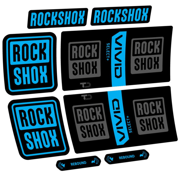 RockShox Vivid Coil Select Plus Pegatinas en vinilo adhesivo Amortiguador (4)