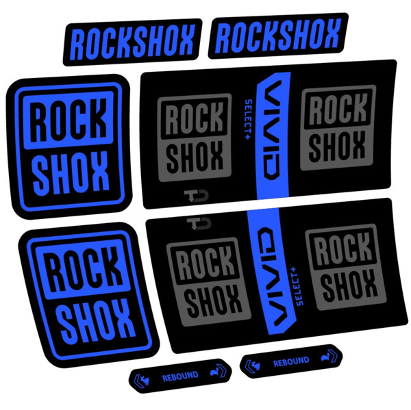 RockShox Vivid Coil Select Plus Pegatinas en vinilo adhesivo Amortiguador (5)