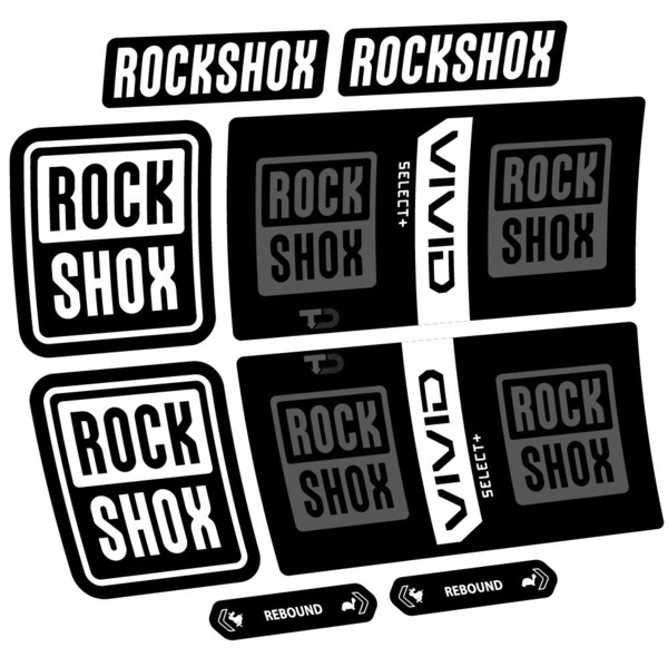 RockShox Vivid Coil Select Plus Pegatinas en vinilo adhesivo Amortiguador (6)
