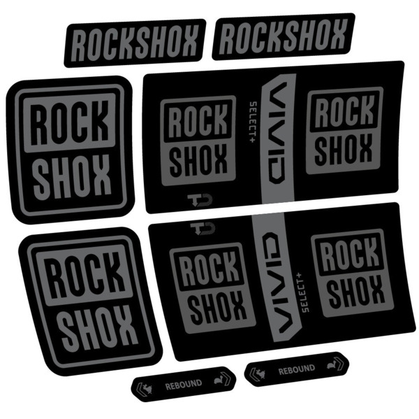 RockShox Vivid Coil Select Plus Pegatinas en vinilo adhesivo Amortiguador (7)