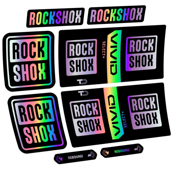 RockShox Vivid Coil Select Plus Pegatinas en vinilo adhesivo Amortiguador (8)