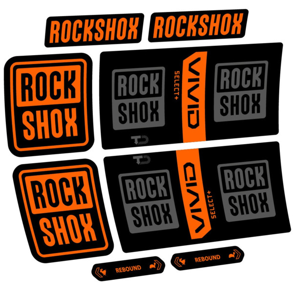 RockShox Vivid Coil Select Plus Pegatinas en vinilo adhesivo Amortiguador (11)