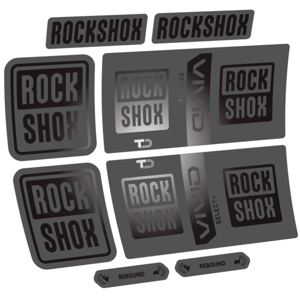 RockShox Vivid Coil Select Plus Pegatinas en vinilo adhesivo Amortiguador (12)