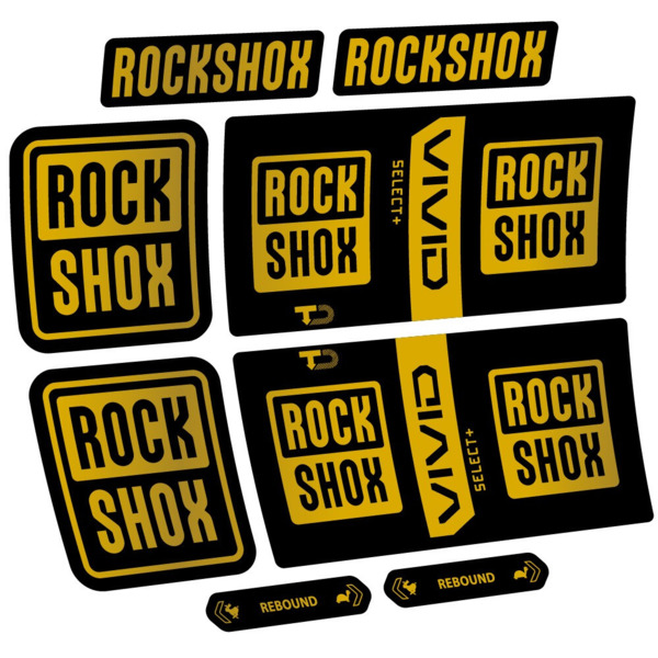 RockShox Vivid Coil Select Plus Pegatinas en vinilo adhesivo Amortiguador (13)