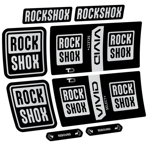 RockShox Vivid Coil Select Plus Pegatinas en vinilo adhesivo Amortiguador (15)