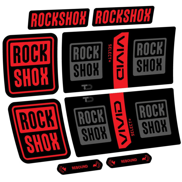 RockShox Vivid Coil Select Plus Pegatinas en vinilo adhesivo Amortiguador (19)