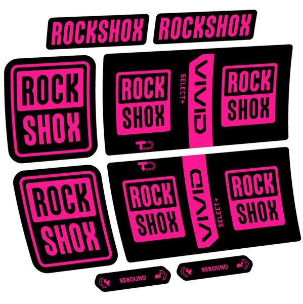 RockShox Vivid Coil Select Plus Pegatinas en vinilo adhesivo Amortiguador (20)