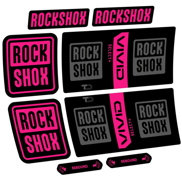 RockShox Vivid Coil Select Plus Pegatinas en vinilo adhesivo Amortiguador (21)