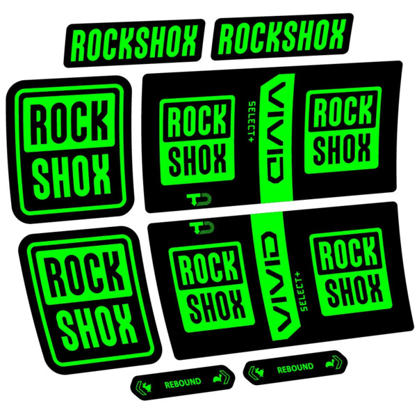RockShox Vivid Coil Select Plus Pegatinas en vinilo adhesivo Amortiguador (23)