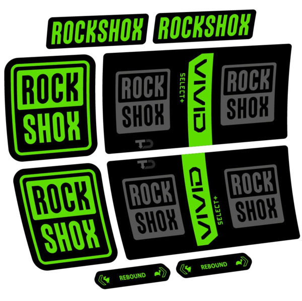 RockShox Vivid Coil Select Plus Pegatinas en vinilo adhesivo Amortiguador (24)