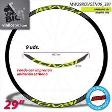 Roval 29" pegatinas vinilo adhesivo