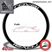 Roval pegatinas vinilo adhesivo llantas 40mm