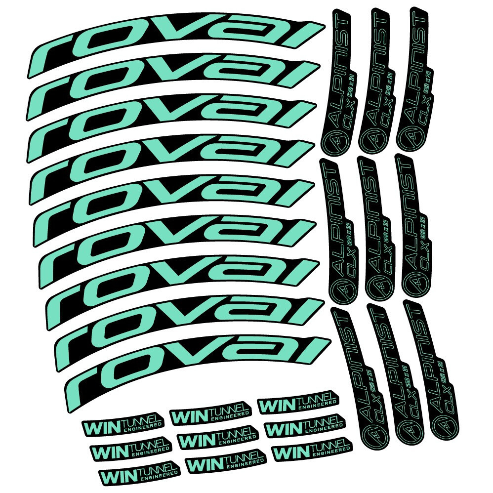 Roval Alpinist CLX Disc 33 Pegatinas en vinilo adhesivo Llanta Carretera (9)